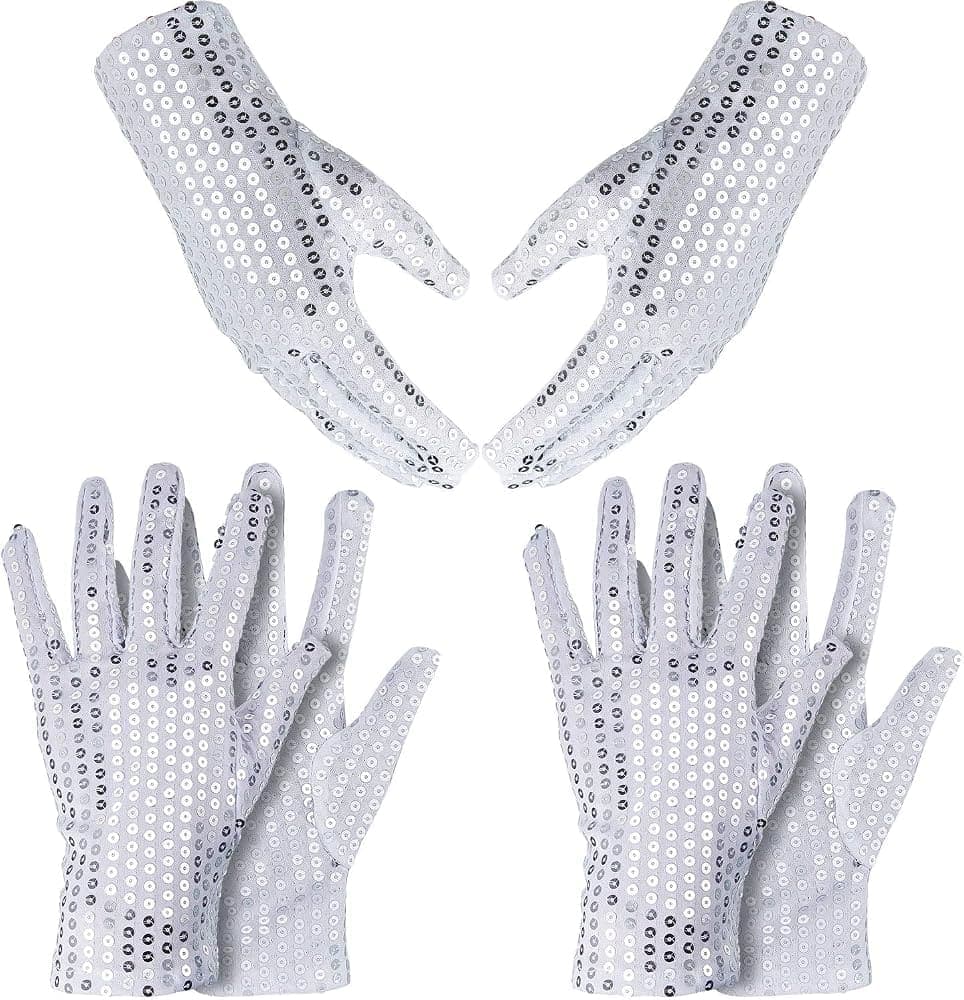 A white sequined costume glove — the single glove that defined the Motown 25 look