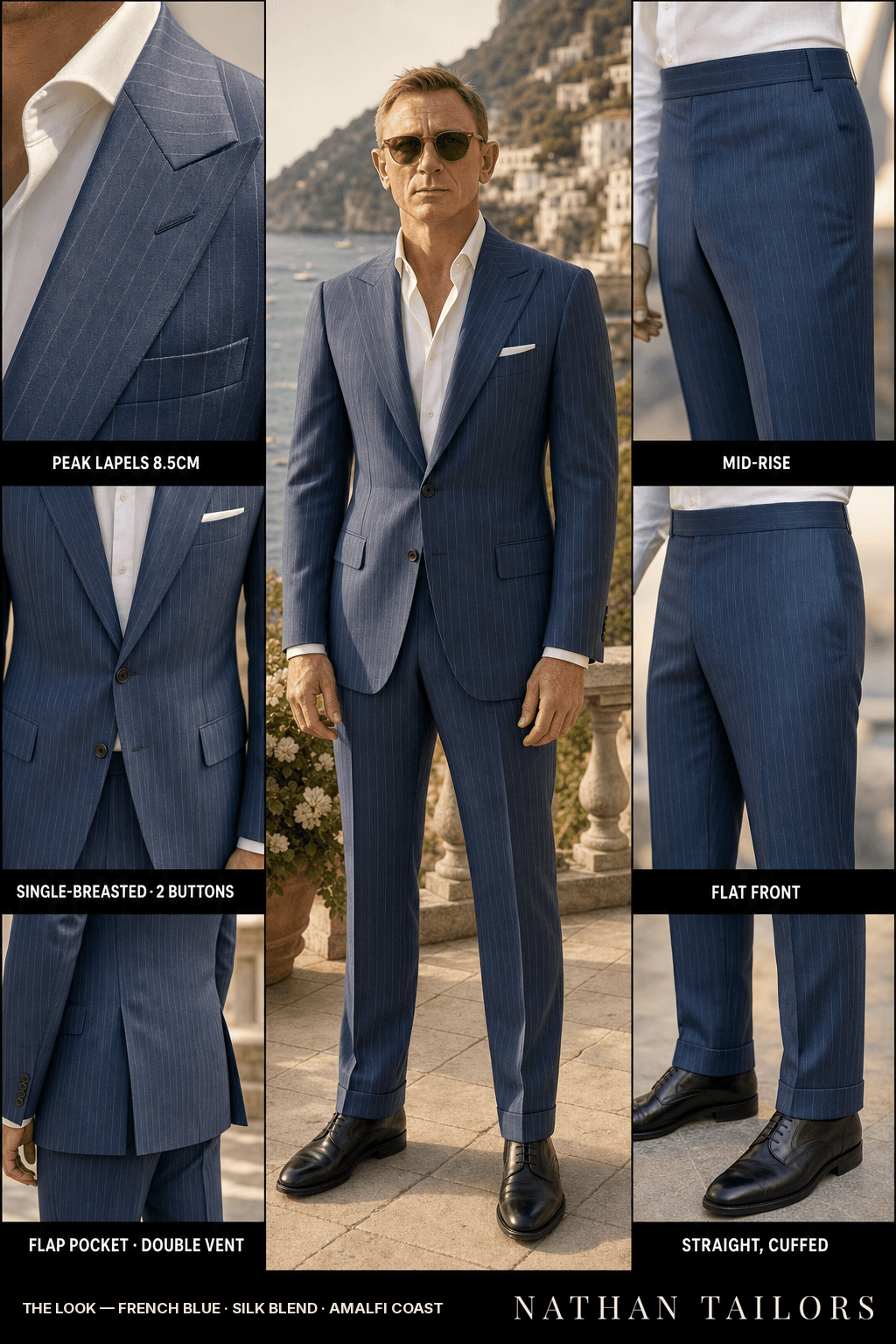 french blue chalk_stripe single-breasted bespoke suit — custom tailored by Nathan Tailors, the Hoi An custom tailor