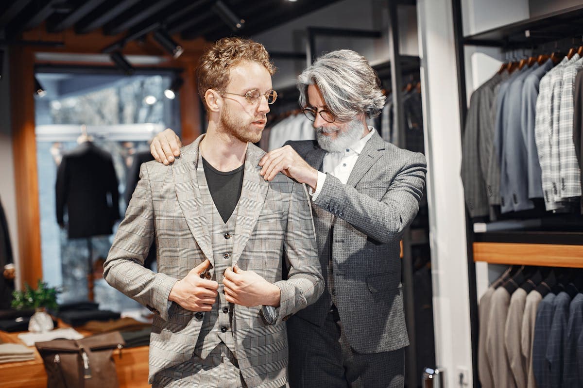 Well-fitting custom suit showing the result of accurate measurements