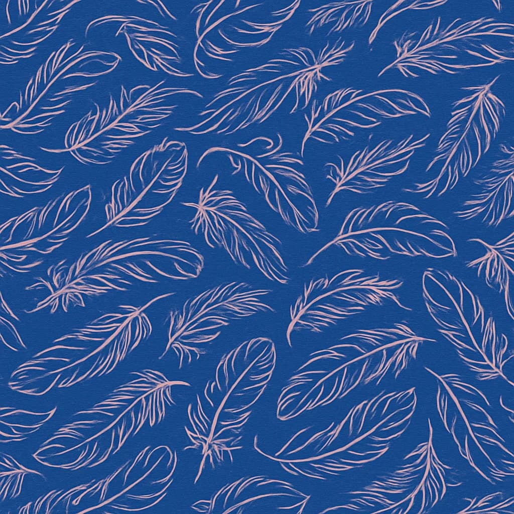 Cotton Blend Dark Blue & Pale Pink Feather Casual Blazers Fabric — Cotton Blend fabric swatch from Nathan Tailors, a Hoi An tailor