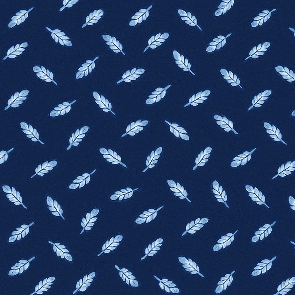 Cotton Blend Dark Navy Light Blue Feather Casual Blazers Fabric — Cotton Blend fabric swatch from Nathan Tailors, a Hoi An tailor