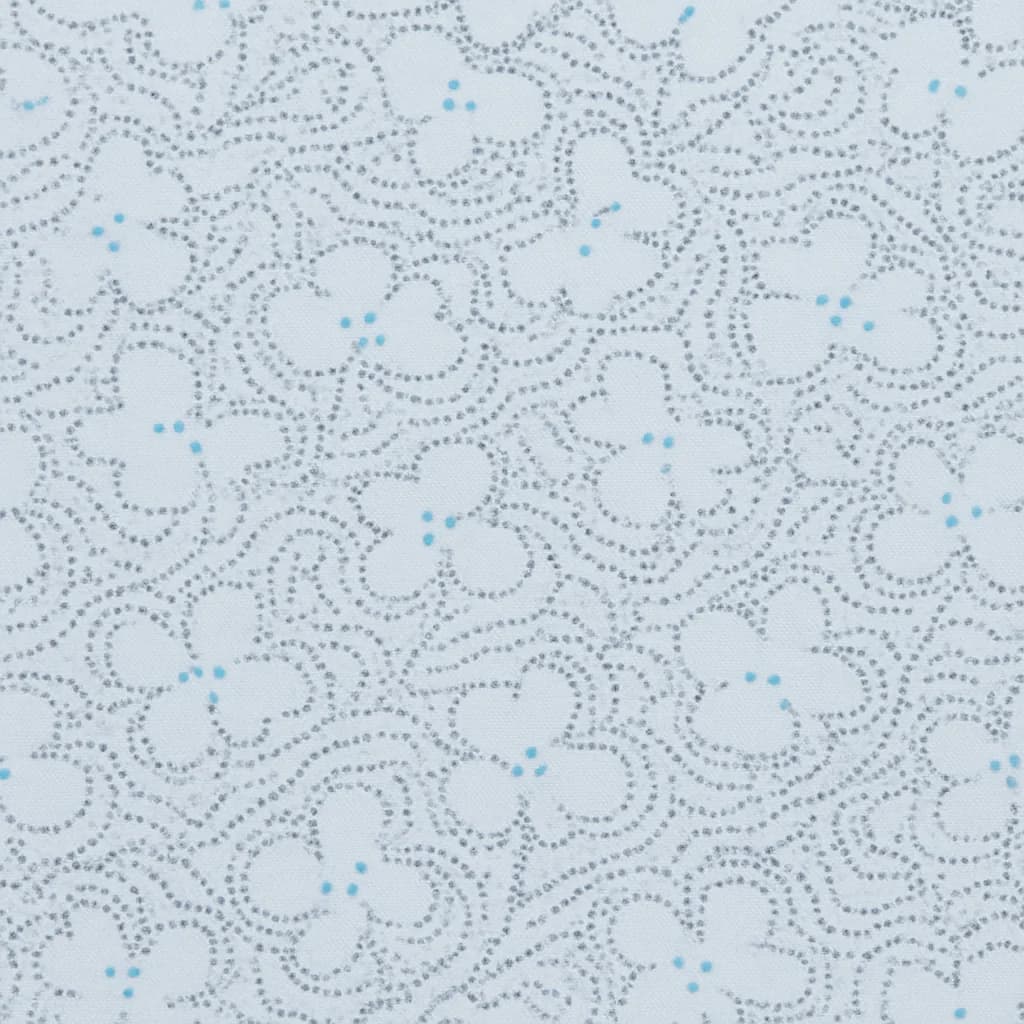 Cotton Blend Light Blue Gray Floral Casual Dresses Fabric — Cotton Blend fabric swatch from Nathan Tailors, a Hoi An tailor