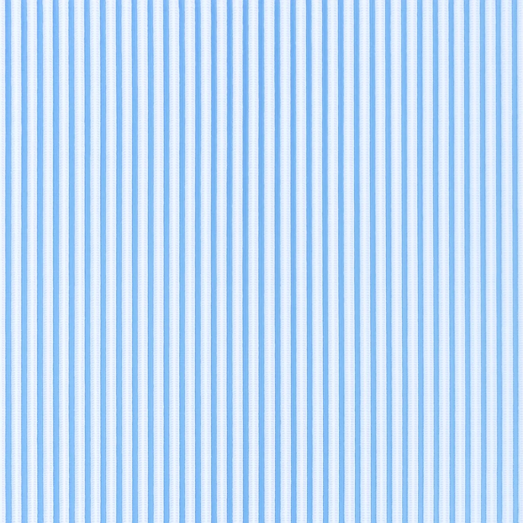 Cotton Light Blue Sky Blue Striped Dress Shirts Fabric — Cotton fabric swatch from Nathan Tailors, a Hoi An tailor