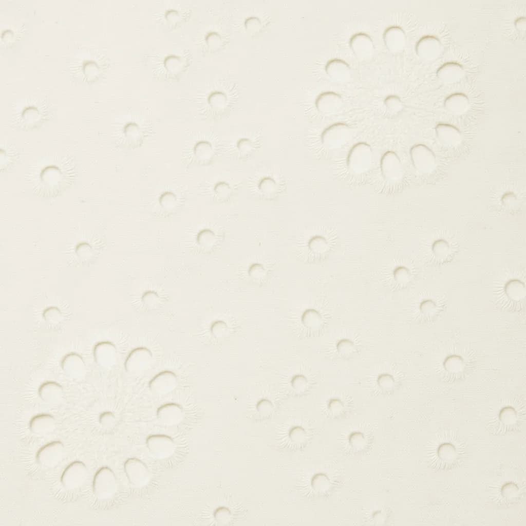 Cotton Light Gray Soft White Floral Blouses Fabric — Cotton fabric swatch from Nathan Tailors, a Hoi An tailor