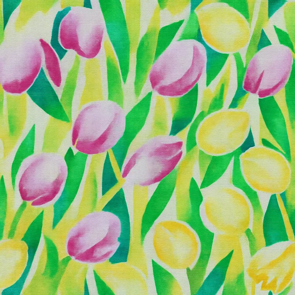 Cotton Light Yellow Light Pink Floral Summer Dresses Fabric — Cotton fabric swatch from a Hoi An tailor