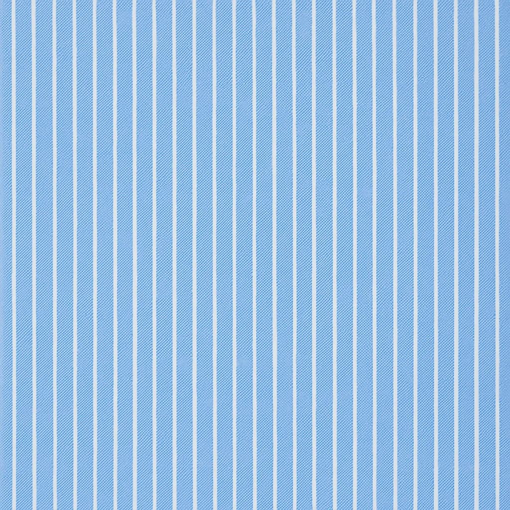 Cotton Pastel Blue White Striped Dress Shirts Fabric — Cotton fabric swatch from Nathan Tailors, a Hoi An tailor