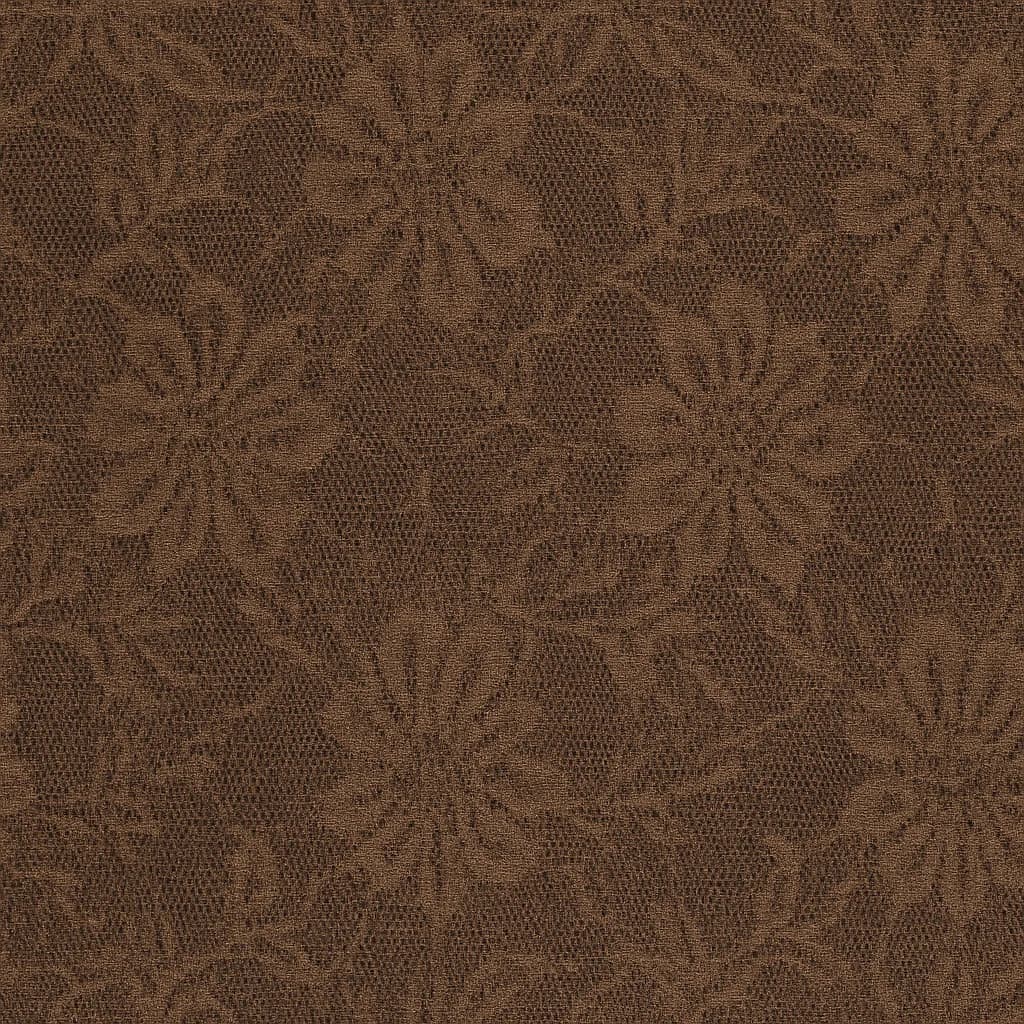Cotton Taupe Light Brown Floral Lace Evening Gowns Fabric — Cotton fabric swatch from Nathan Tailors, a Hoi An tailor