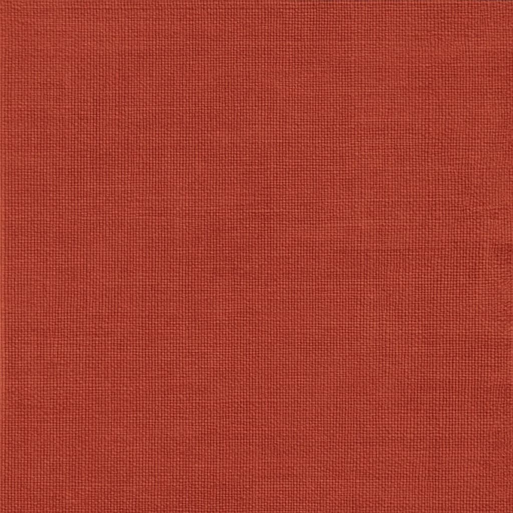 Linen Terracotta Solid Casual Shirt Fabric — Linen fabric swatch from a Hoi An tailor