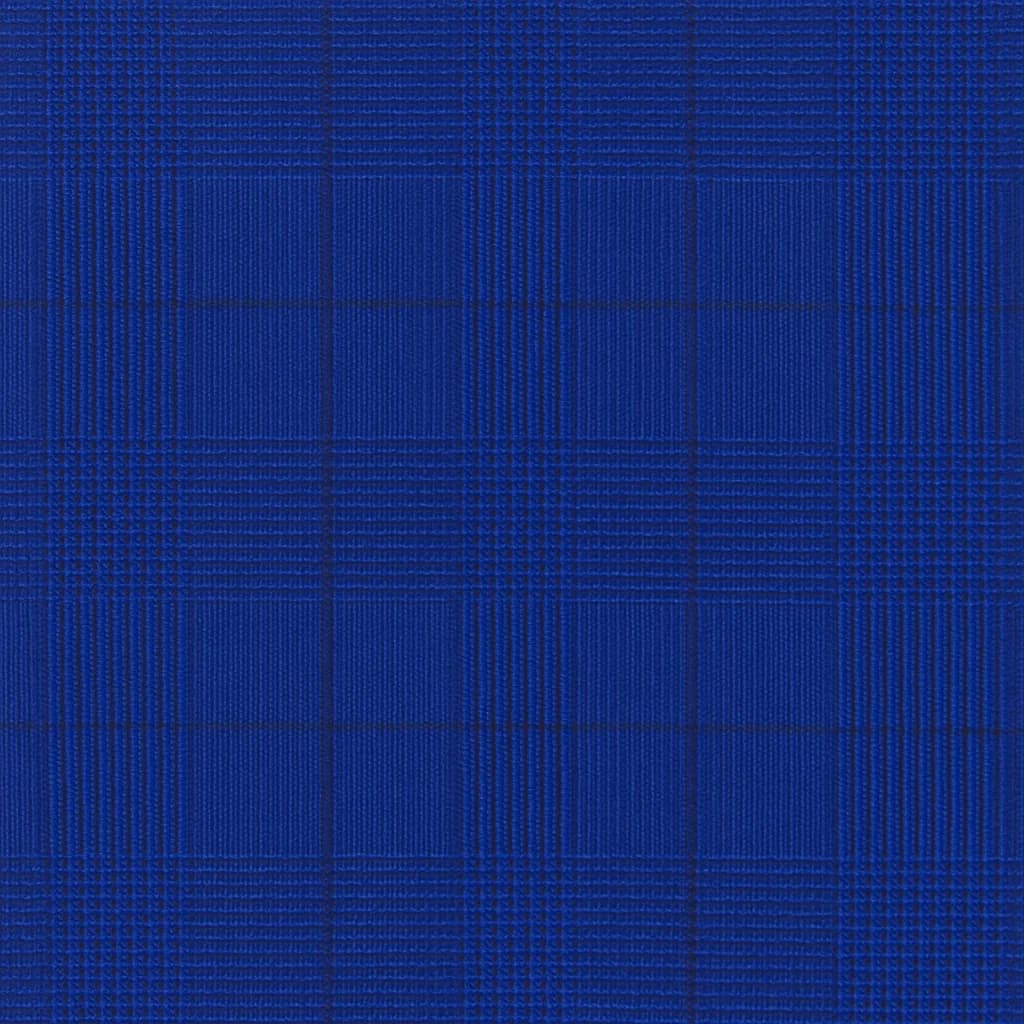Wool-Cashmere Blend Royal Blue Navy Plaid Business Suit Fabric — Wool-Cashmere Blend fabric swatch from a Hoi An tailor