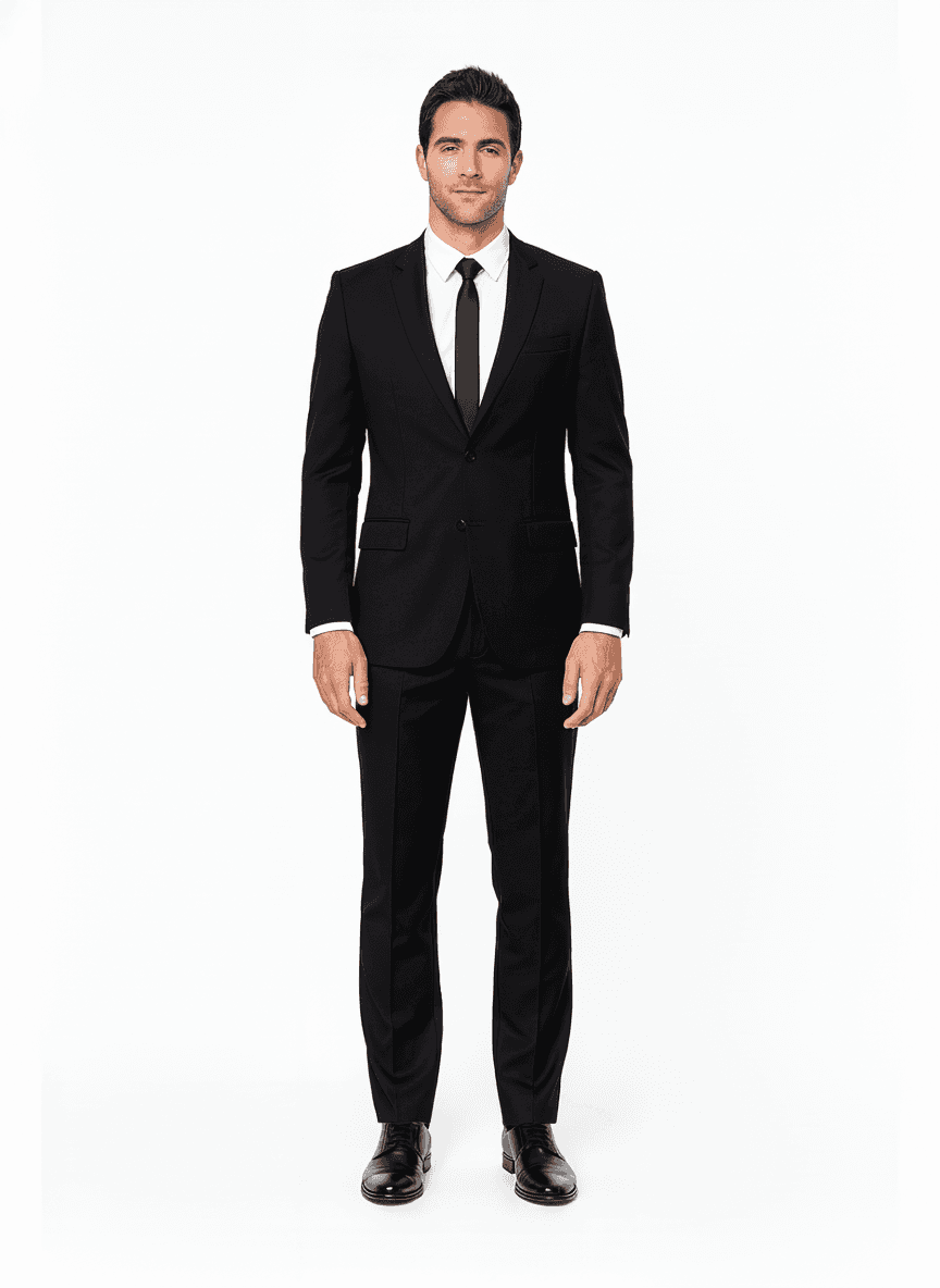 Organic Cotton Beige Solid Dress Shirt Fabric on jacket — AI-rendered by Nathan Tailors, a Hoi An tailor