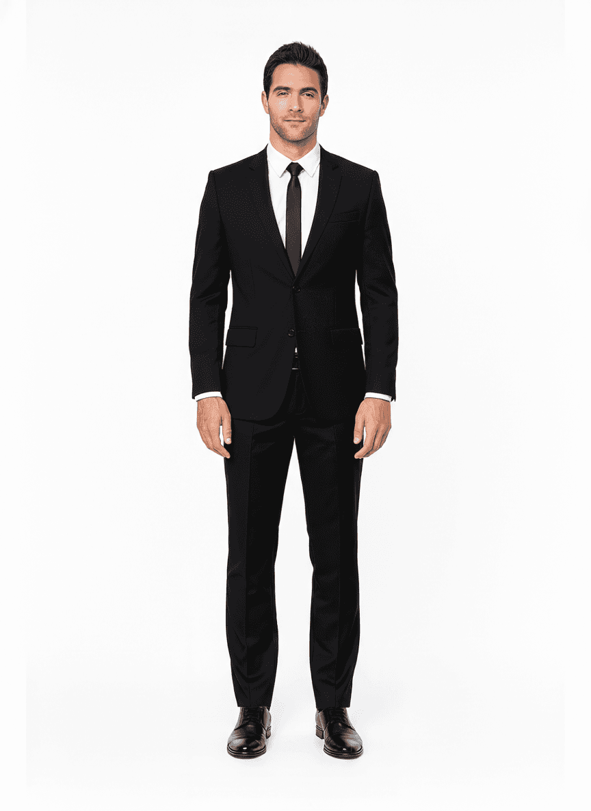 Organic Cotton Pale Blue Solid Dress Shirt Fabric on jacket — AI-rendered by Nathan Tailors, a Hoi An tailor