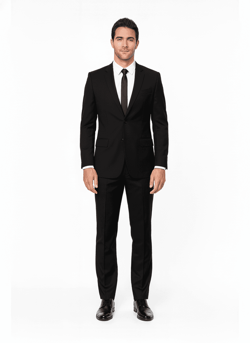 Cotton Light Steel Blue Solid Dress Shirt Fabric on jacket — AI-rendered by Nathan Tailors, a Hoi An tailor