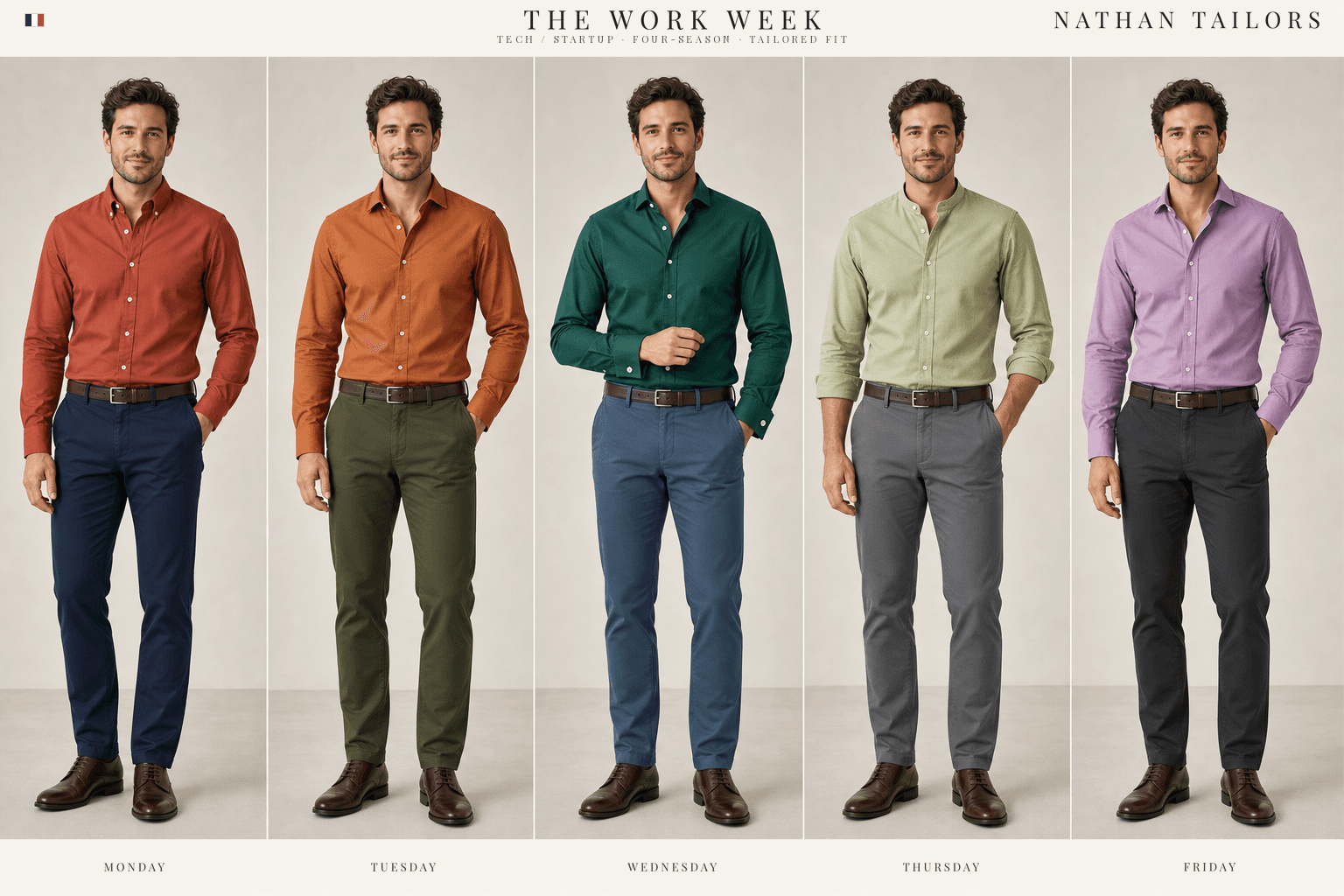 Tech / startup · Four-season · tailored