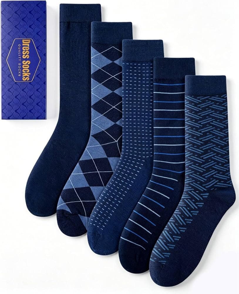 Men’s patterned dress socks