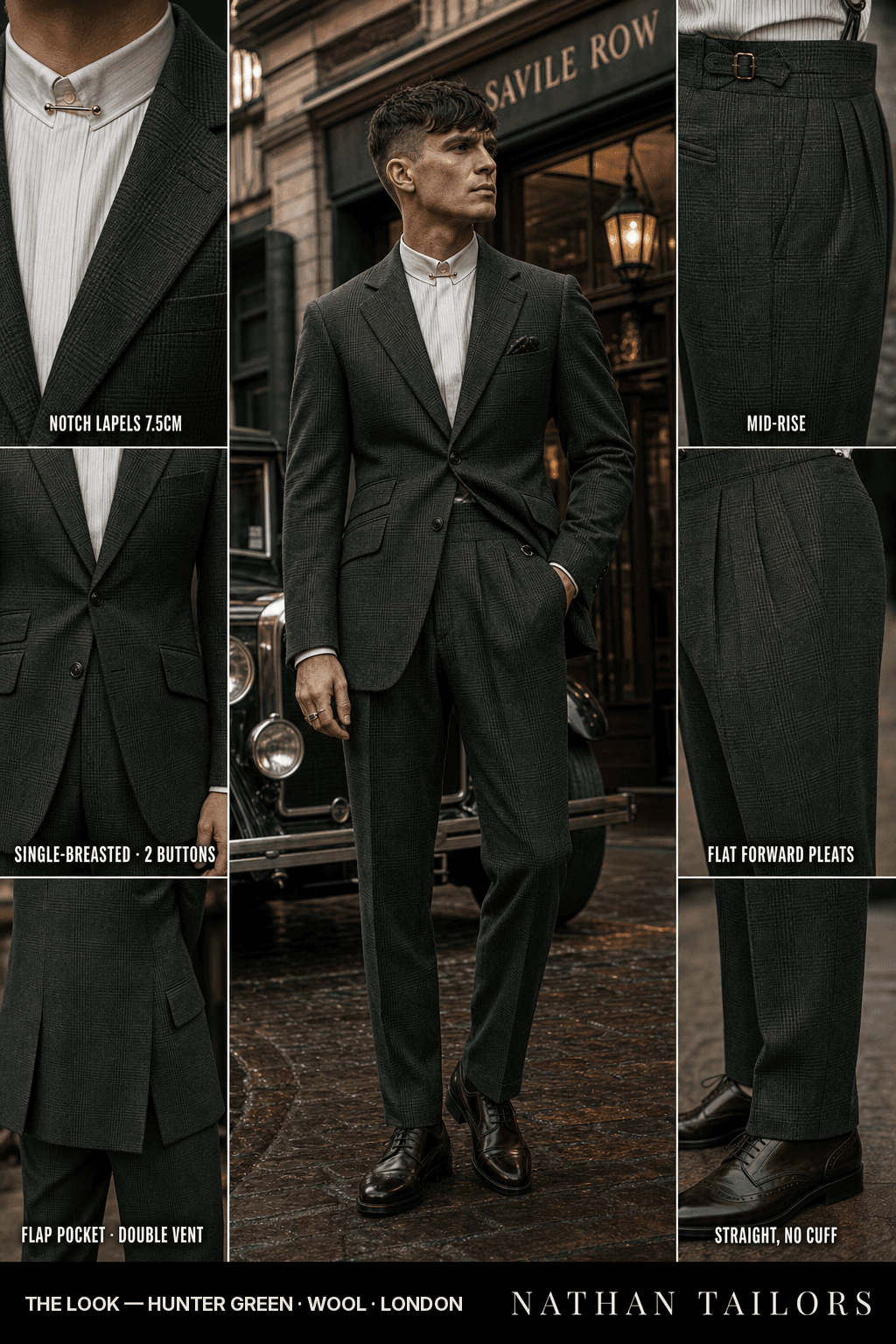hunter green glen_plaid single-breasted bespoke suit — custom tailored by Nathan Tailors, the Hoi An custom tailor