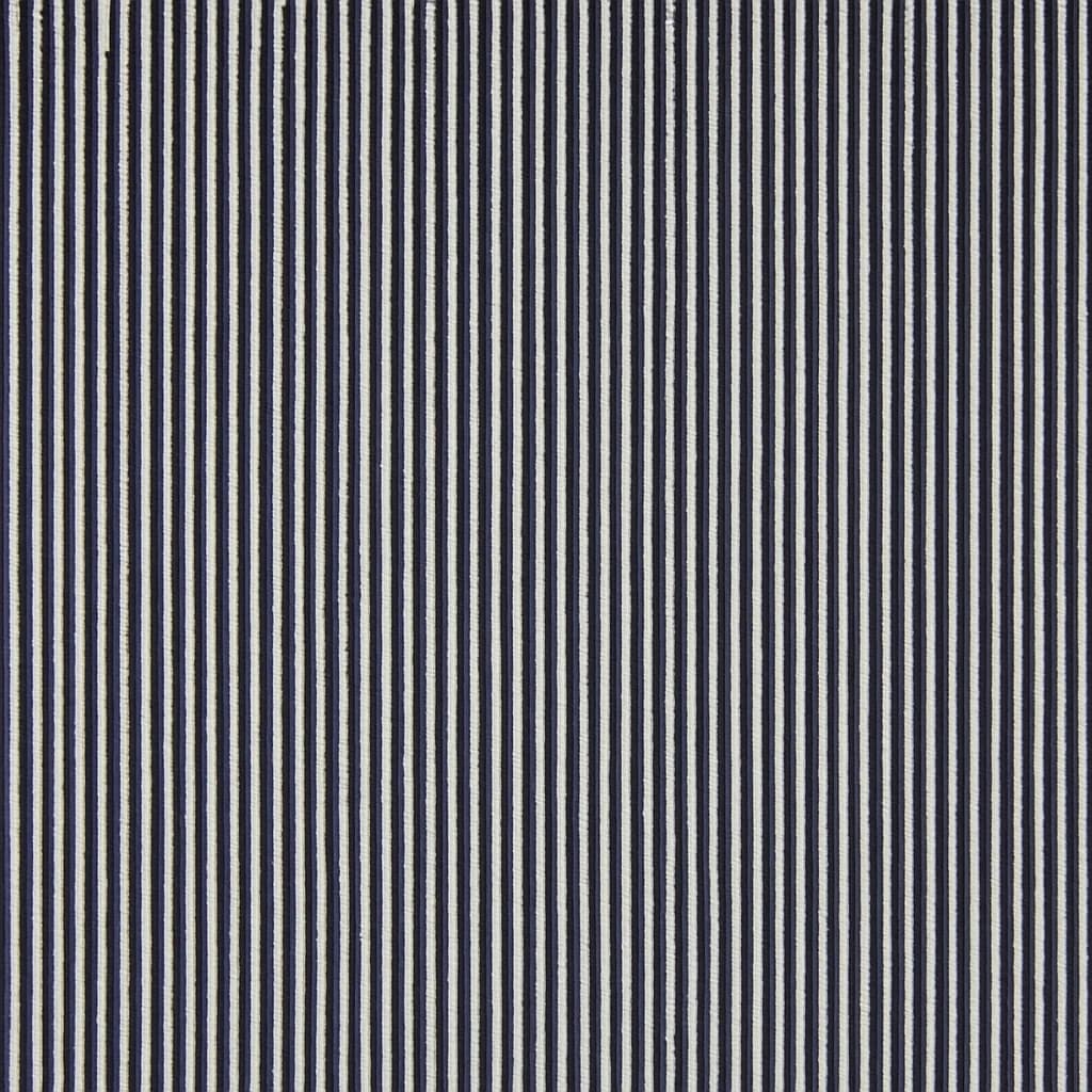 Cotton Blend Charcoal Black Light Gray Pinstripe Business Suiting Fabric — Cotton Blend fabric swatch from Nathan Tailors, a Hoi An tailor