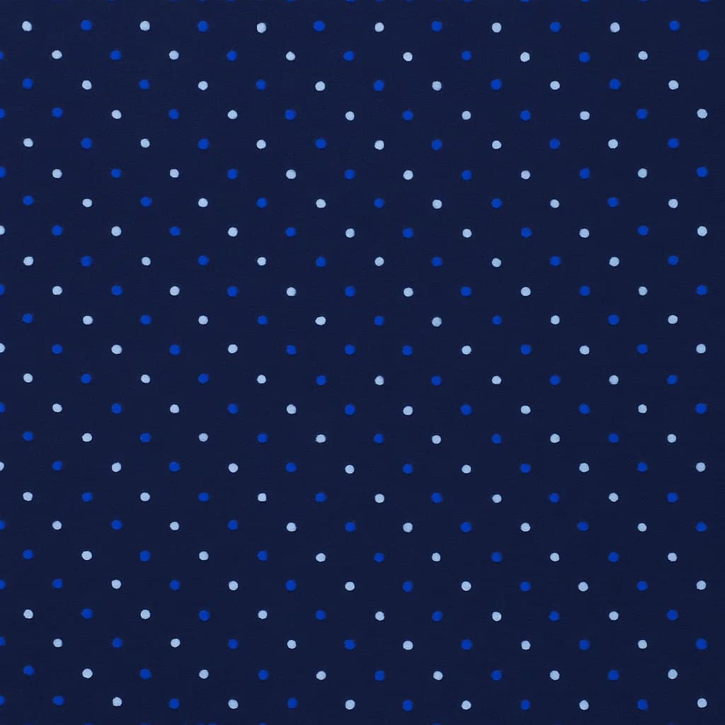 Cotton Blend Dark Navy & White Polka-dot Business Suits Fabric — Cotton Blend fabric swatch from Nathan Tailors, a Hoi An tailor