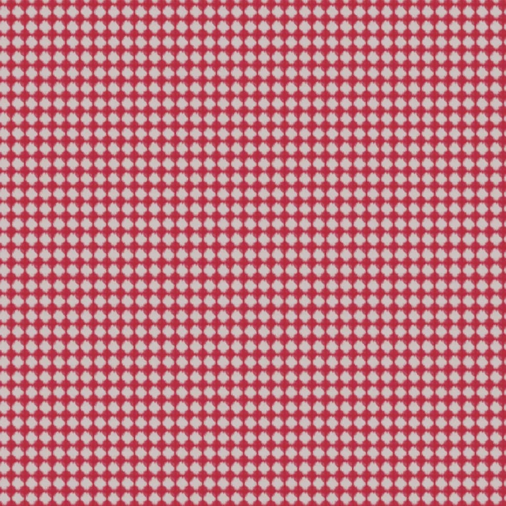 Cotton Blend Deep Red & White Houndstooth Blazer Fabric — Cotton Blend fabric swatch from Nathan Tailors, a Hoi An tailor