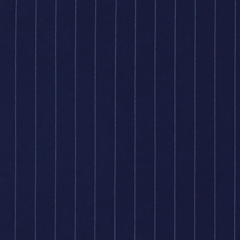 Wool-Cashmere Blend Dark Blue Light Blue Pinstripe Business Suits Fabric — Wool-Cashmere Blend fabric swatch from Nathan Tailors, a Hoi An tailor