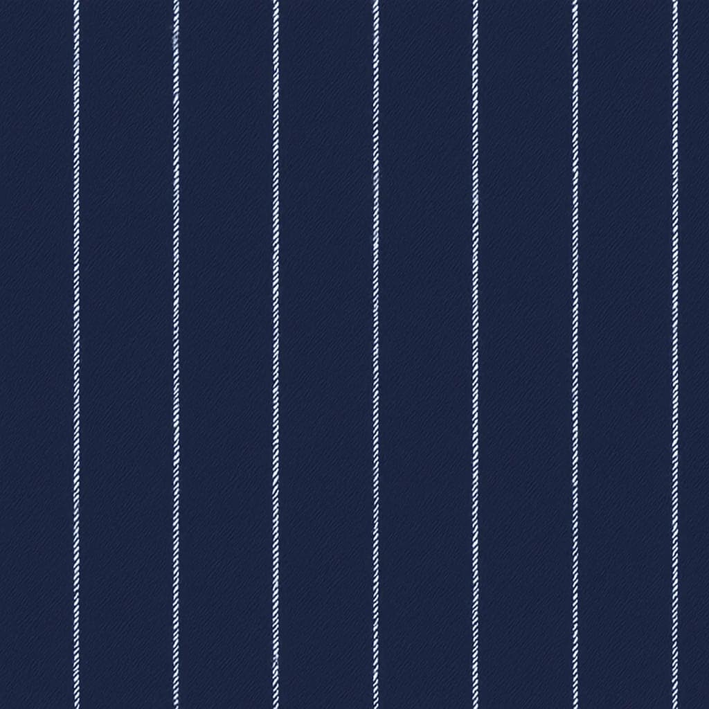 Wool-Cashmere Blend Dark Navy Light Gray Pinstripe Business Suits Fabric — Wool-Cashmere Blend fabric swatch from Nathan Tailors, a Hoi An tailor