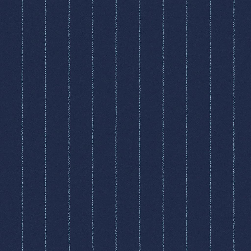 Wool-Cashmere Blend Dark Navy White Pinstripe Business Suiting Fabric — Wool-Cashmere Blend fabric swatch from Nathan Tailors, a Hoi An tailor