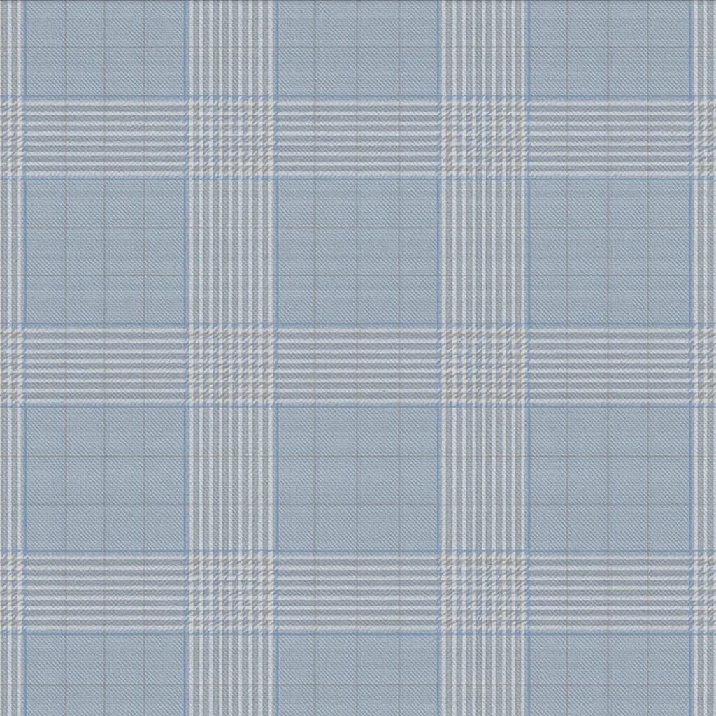 Wool-Cashmere Blend Light Gray Plaid Business Suit Fabric — Wool-Cashmere Blend fabric swatch from Nathan Tailors, a Hoi An tailor