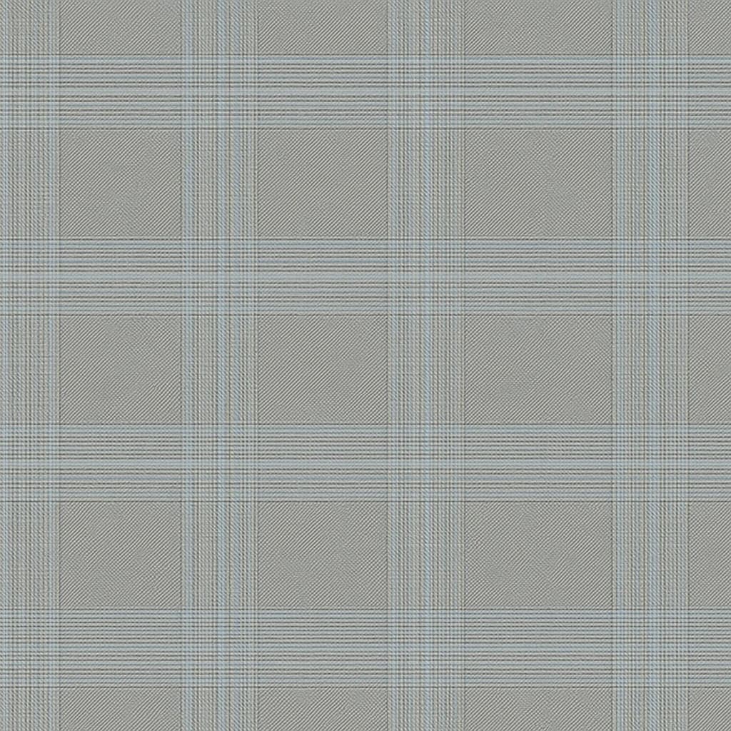 Wool-Cashmere Blend Light Gray Silver Plaid Business Suiting Fabric — Wool-Cashmere Blend fabric swatch from a Hoi An tailor