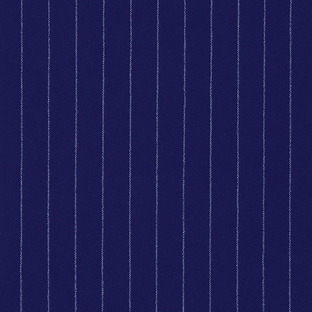 Wool-Cashmere Blend Midnight Blue Pinstripe Business Suiting Fabric — Wool-Cashmere Blend fabric swatch from Nathan Tailors, a Hoi An tailor
