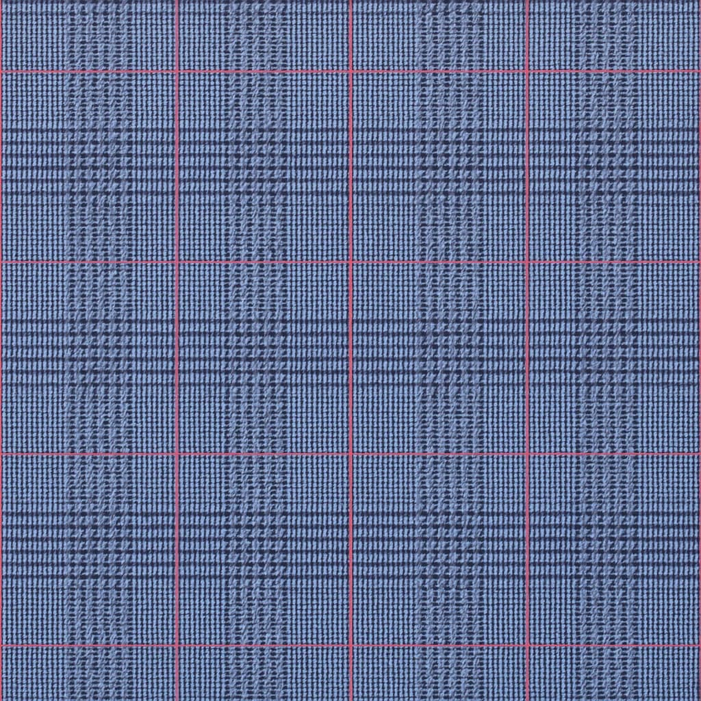 Wool-Cashmere Blend Slate Gray Steel Blue Plaid Business Suiting Fabric — Wool-Cashmere Blend fabric swatch from Nathan Tailors, a Hoi An tailor