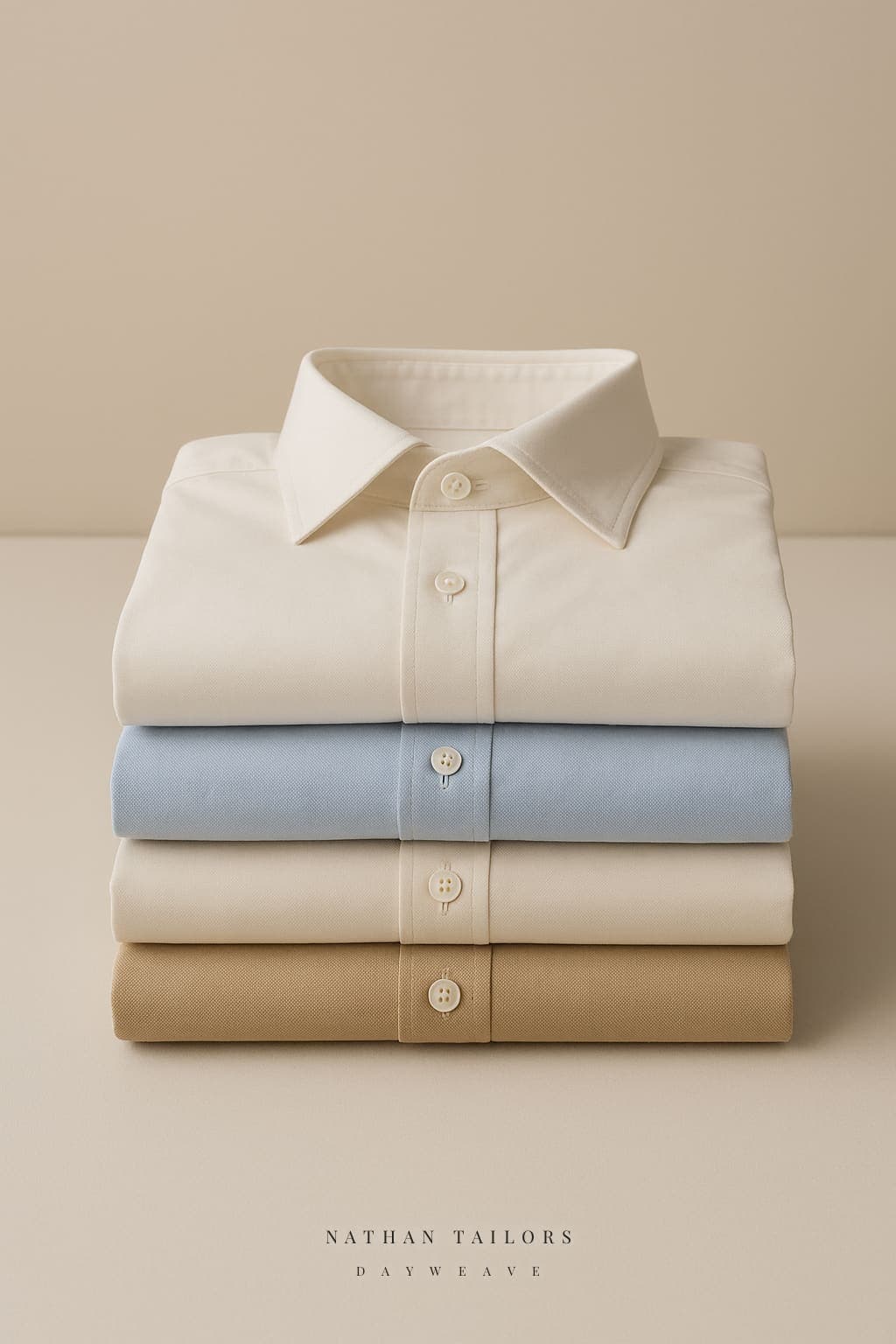 Folded DAYWEAVE cotton dress shirts