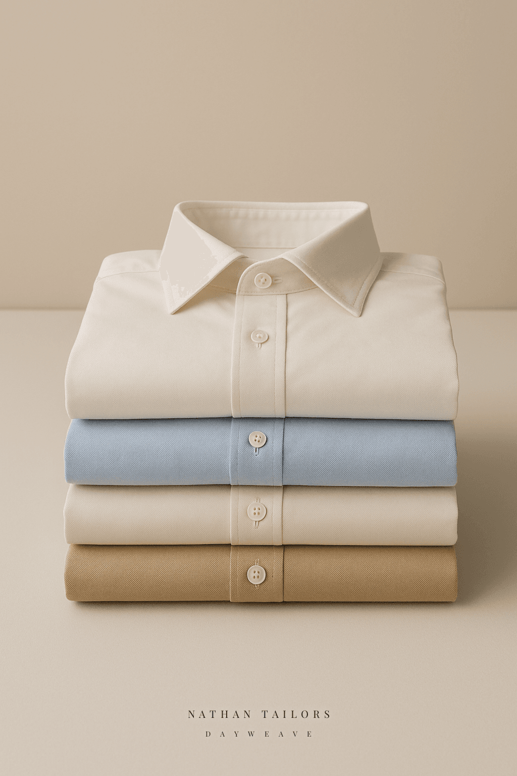 Folded DAYWEAVE cotton dress shirts