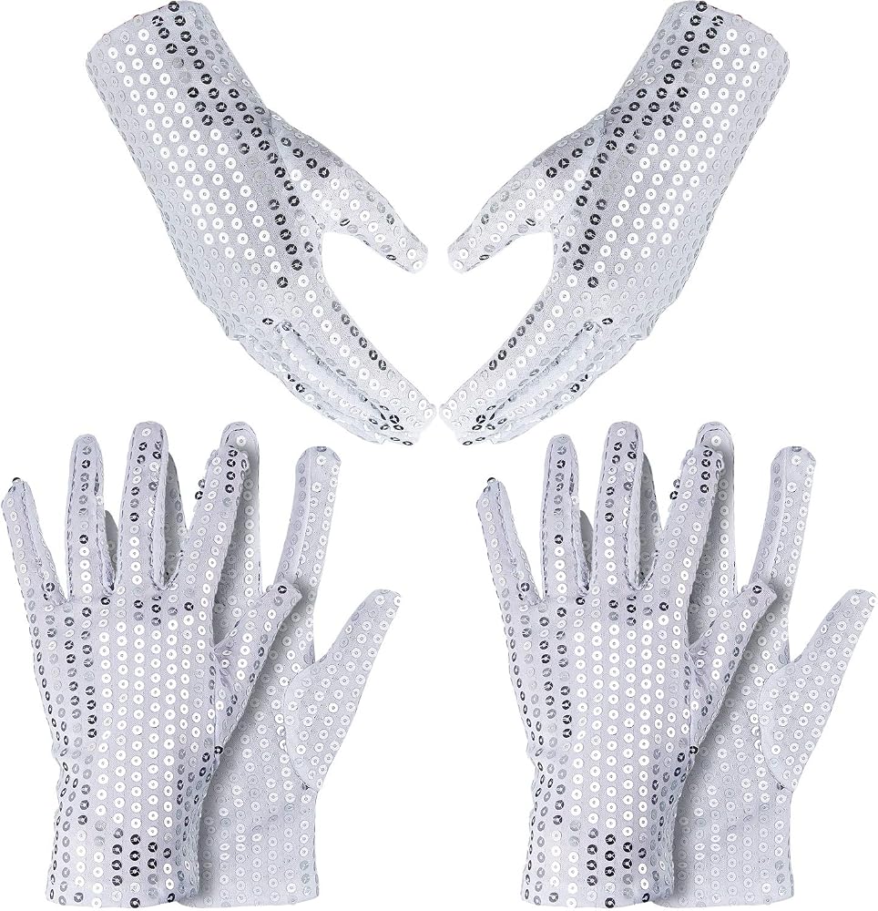 A white sequined costume glove — the single glove that defined the Motown 25 look