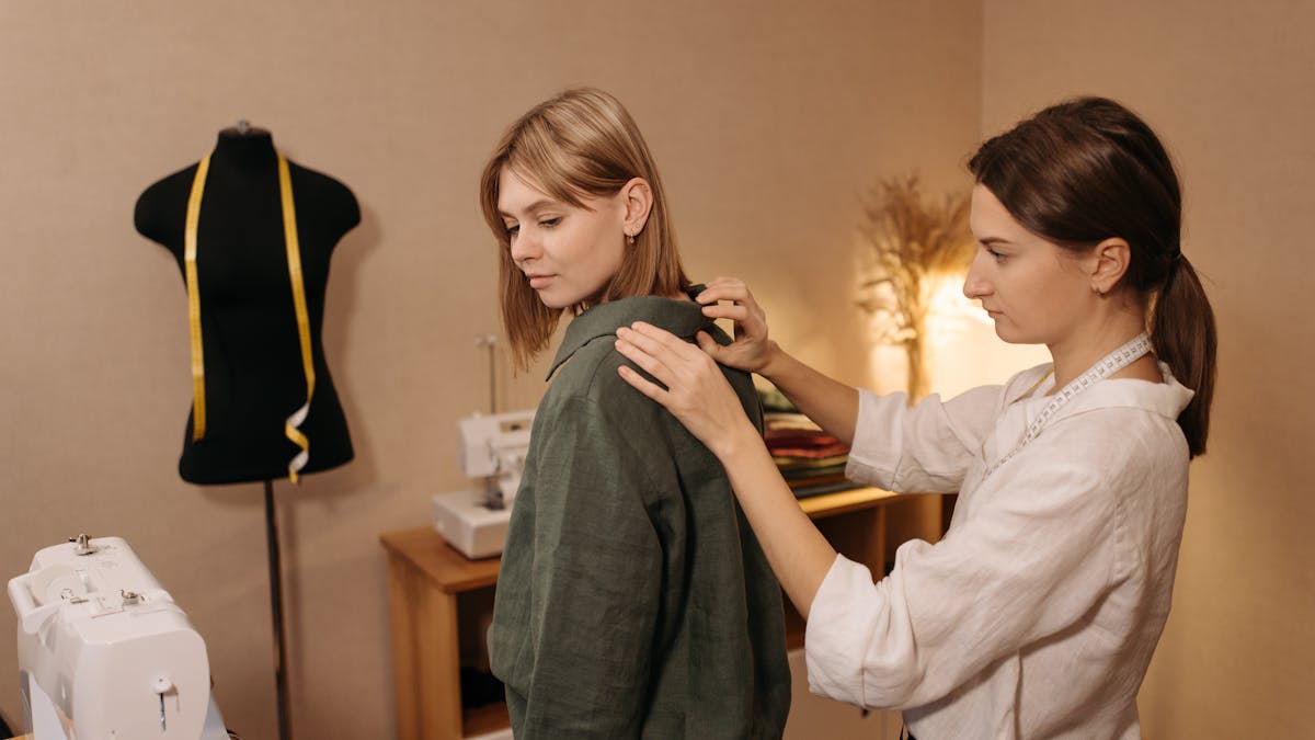 Couple in elegant custom formal attire for prom night