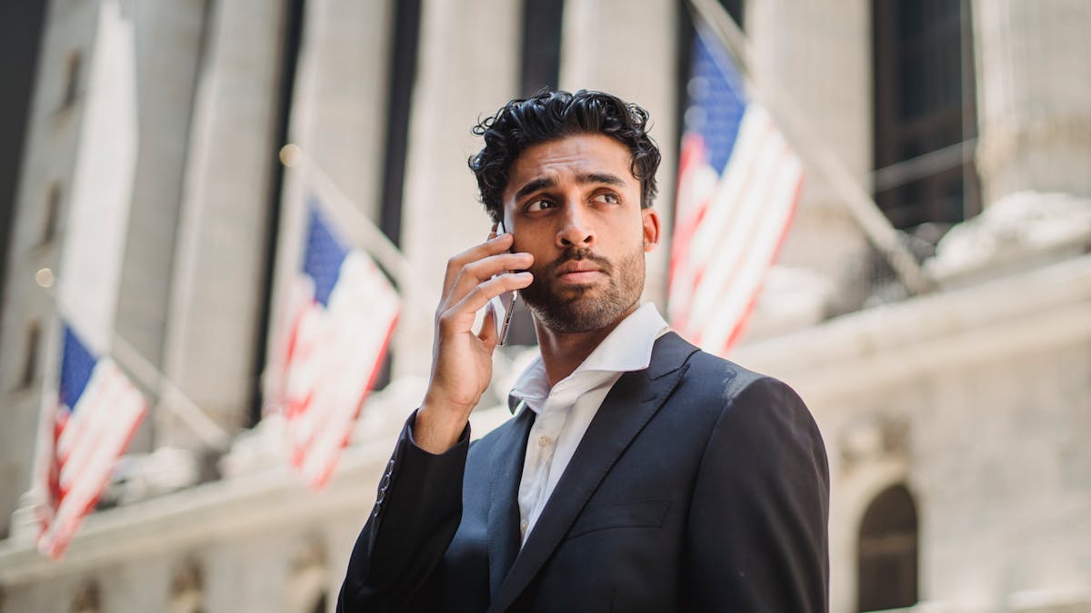 Well-dressed man in a fitted suit in New York City