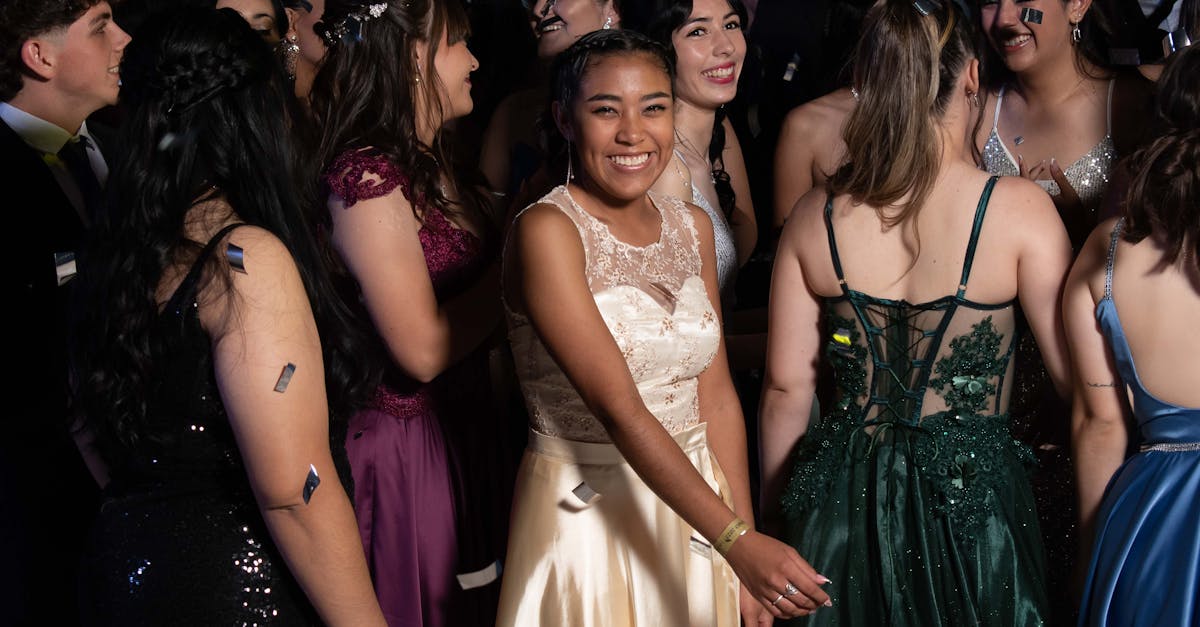 Stylish young adults dressed in formal attire showcasing 2026 prom fashion trends