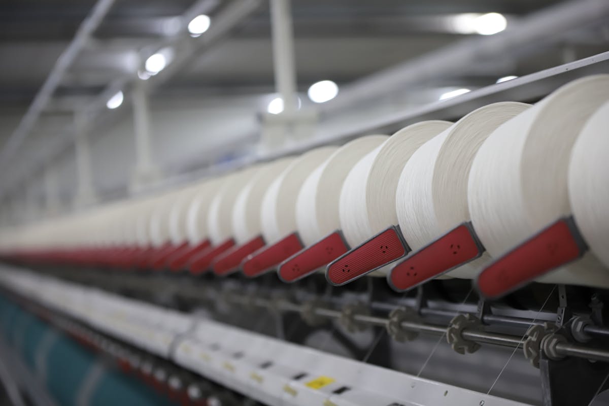 Textile mill producing premium wool suiting fabric